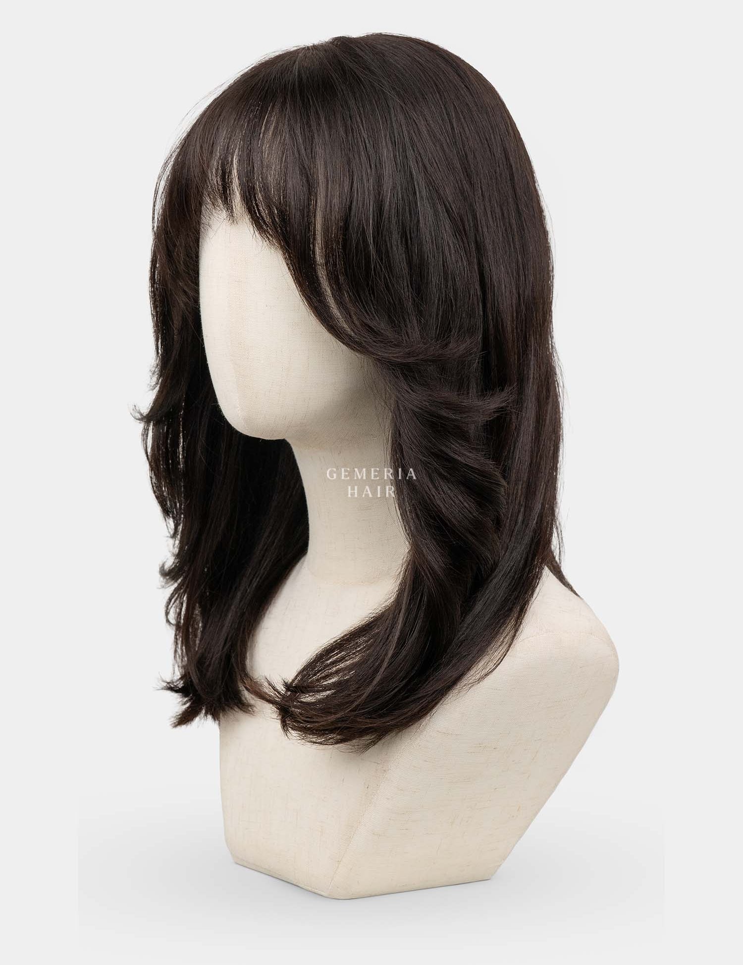 Dakota Full Head Wig with Bio-Base in natural dark brown