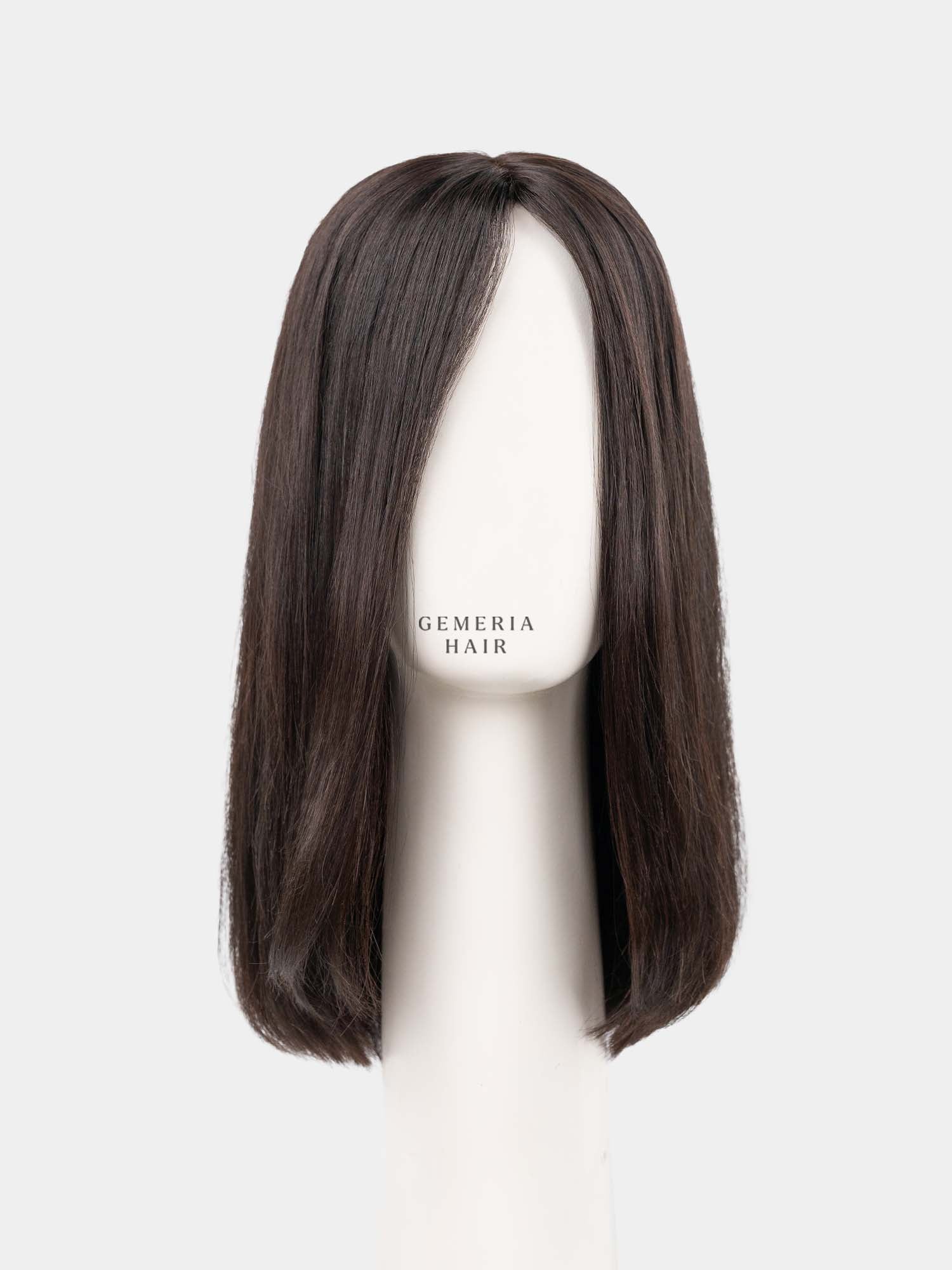 Front view of Lara Bob Bio-Base full head wig