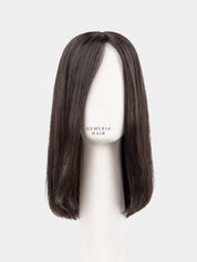 Front view of Lara Bob Bio-Base full head wig