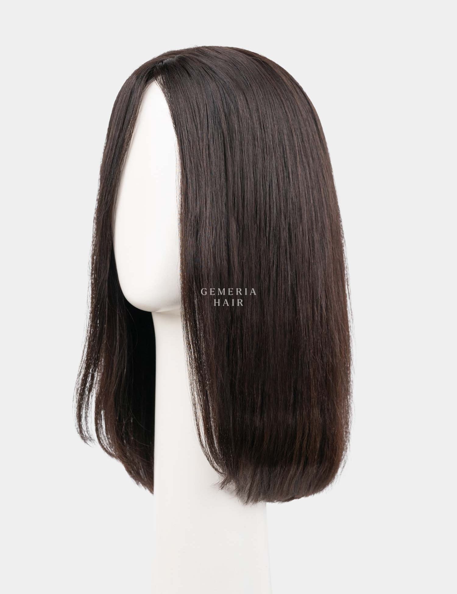 Lara Bob Full Head Wig with Bio-Base in natural dark brown