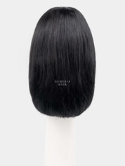 Back view of Luna Bob full head wig showing bob length and volume