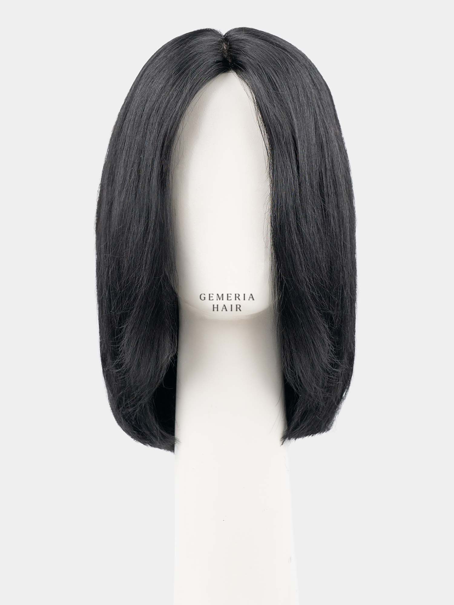 Front view of Luna Bob Bio-Base full head wig for women