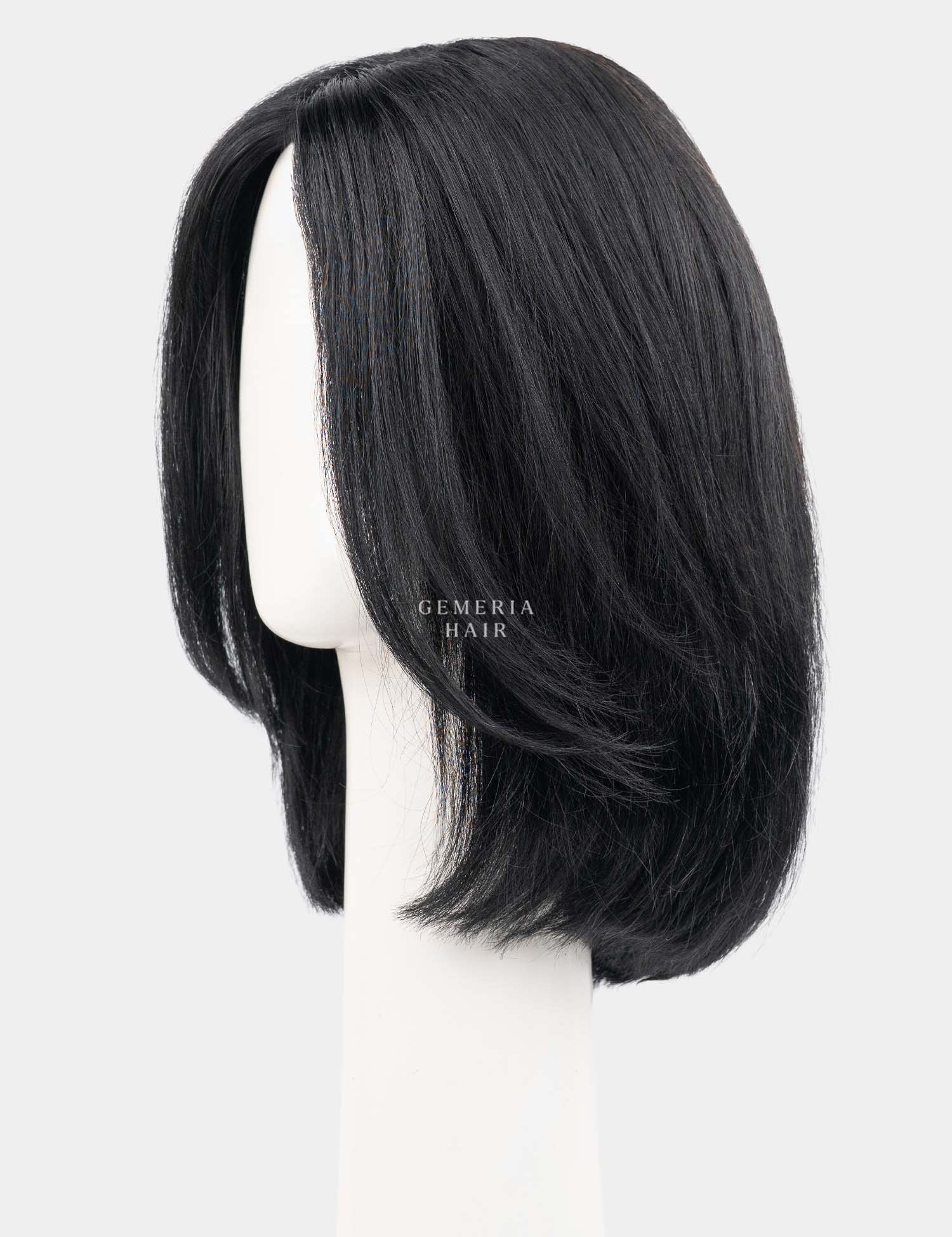 Luna Bob Full Head Wig with Bio-Base in natural black