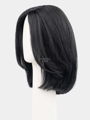 Luna Bob Full Head Wig with Bio-Base in natural black