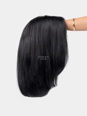 Luna Bob Full Head Wig showing natural hair density and finish