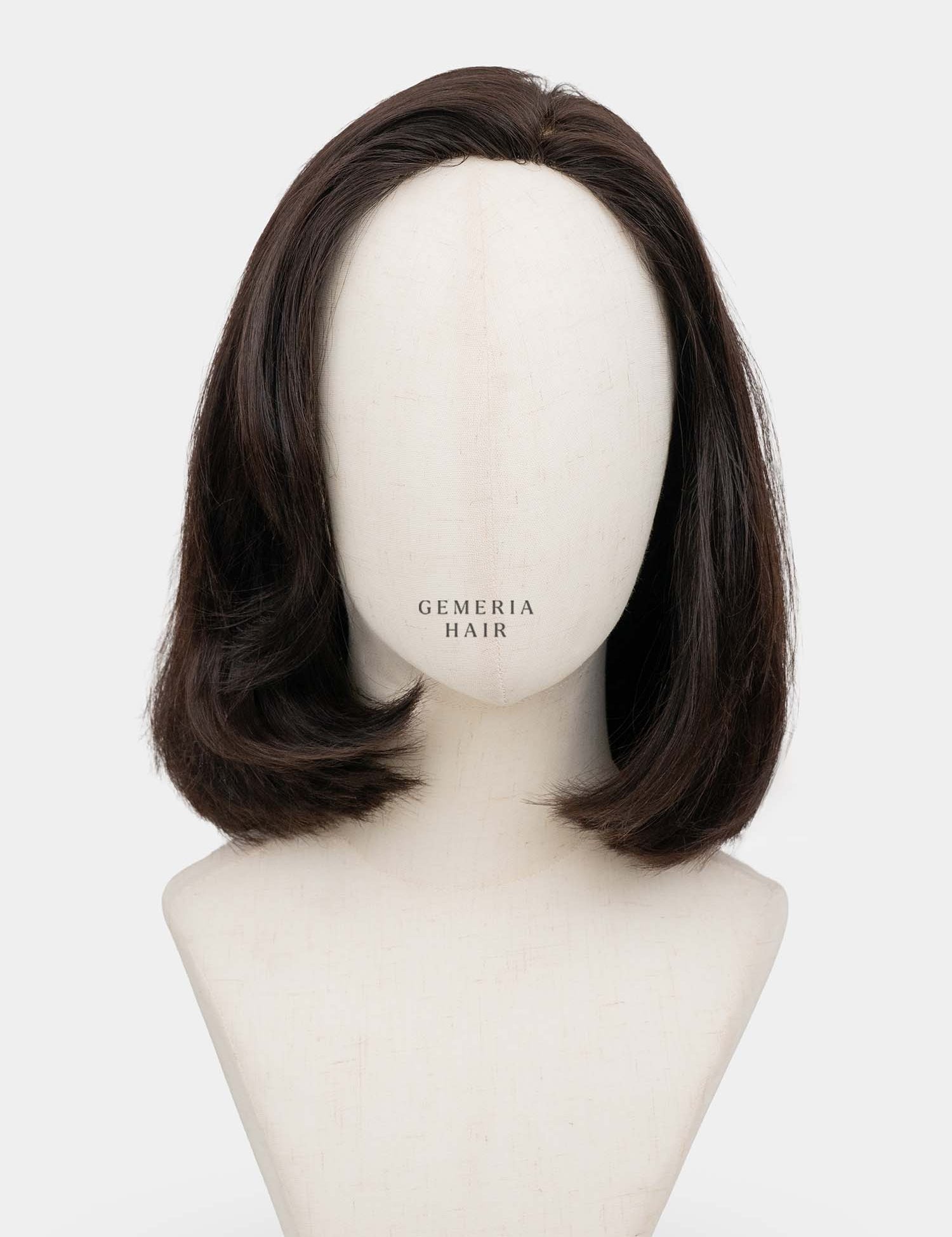 Front view of Mira Bob Bio-Base full head wig