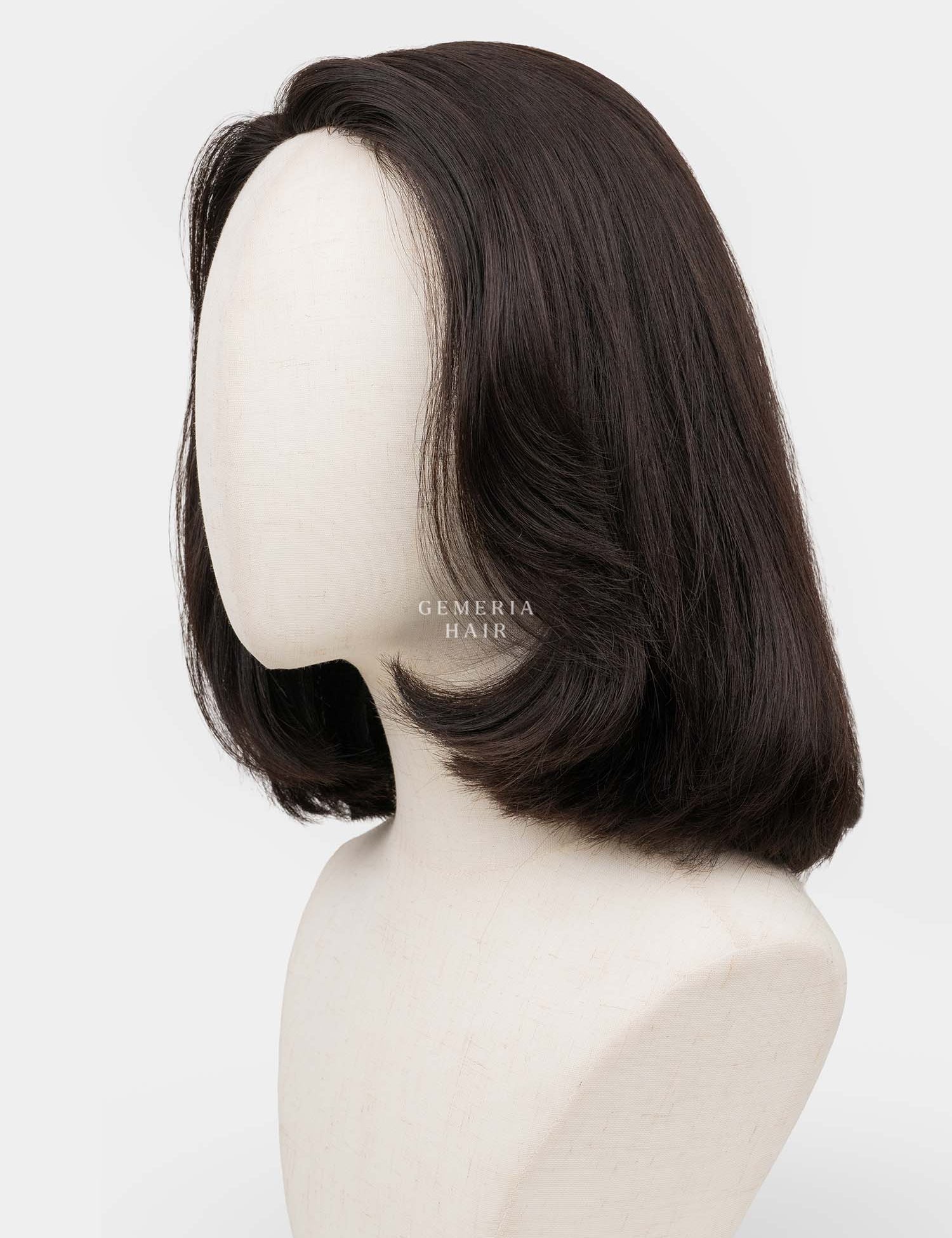 Mira Bob Full Head Wig with Bio-Base in natural black