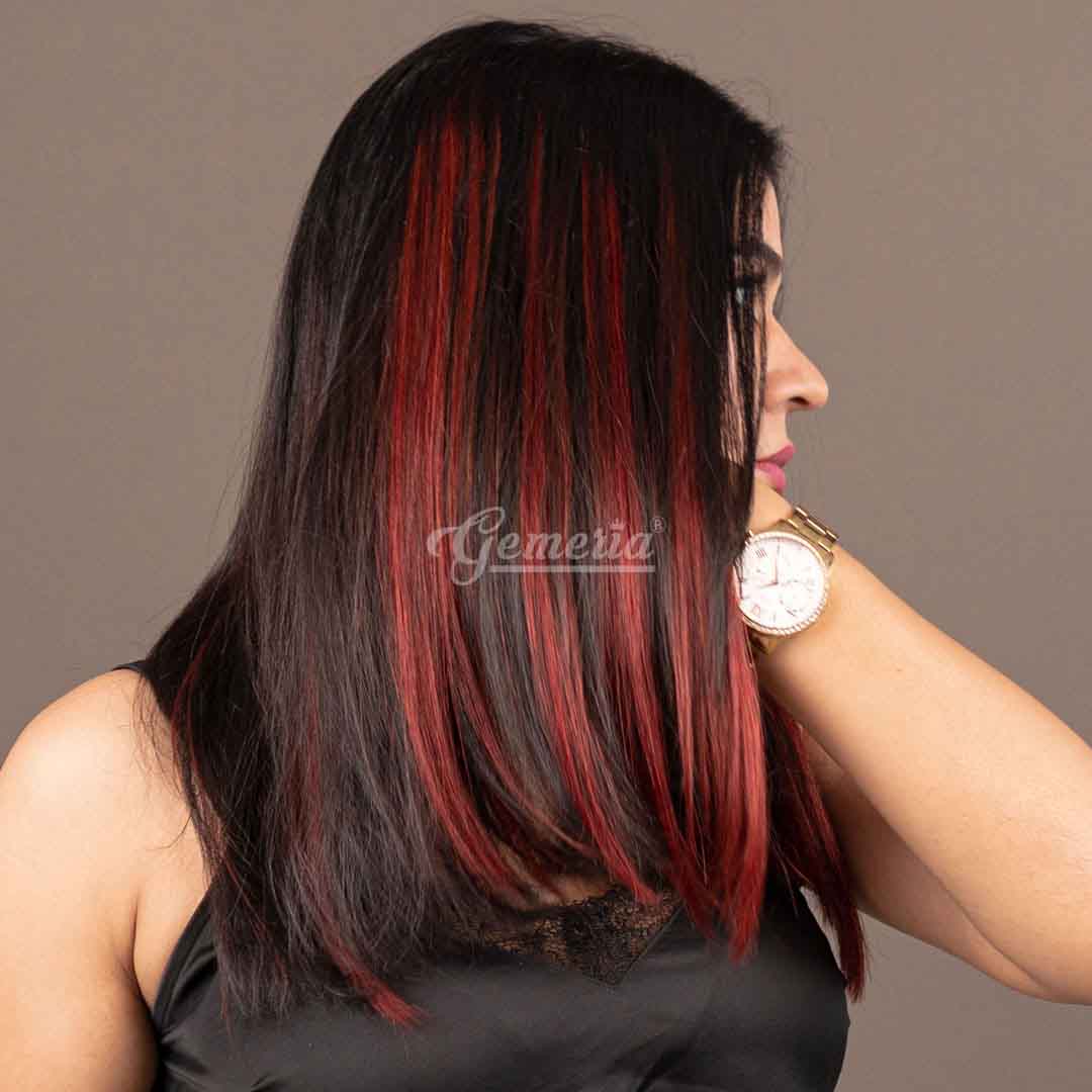 Wine Red Single Clip Highlights
