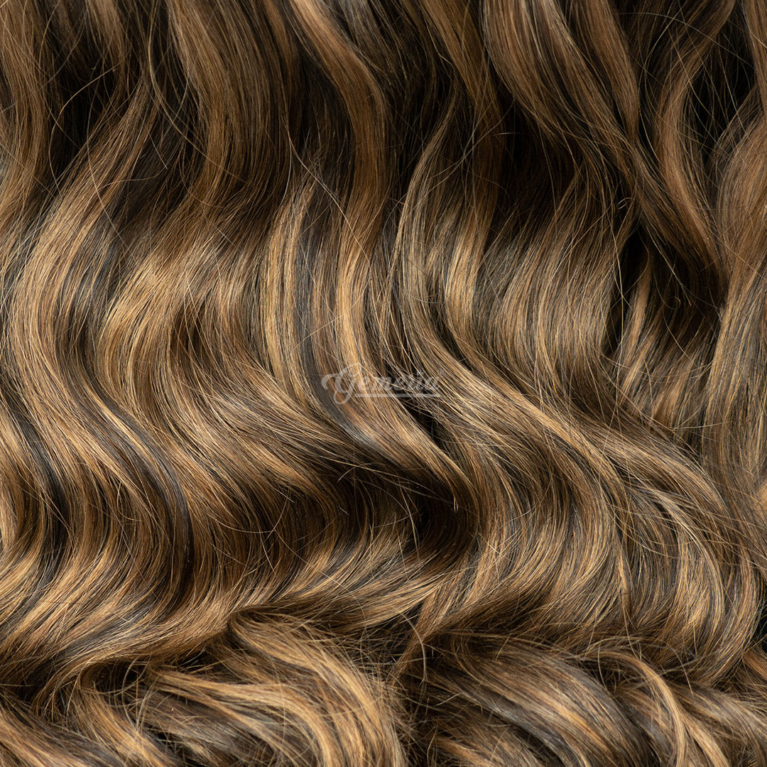 Chocolate Brown Balayage | Seamless | 7 Set Clip-In Hair Extensions
